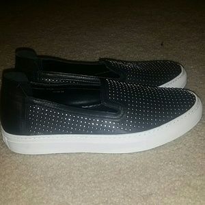 Rachel Zoe real Leather studded nwt sneakers